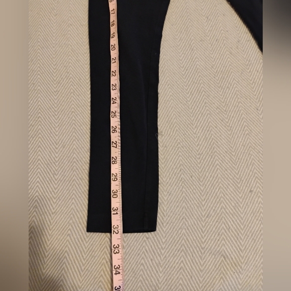 Adidas Navy Blue Leggings with Bold Logo - Picture 5 of 6